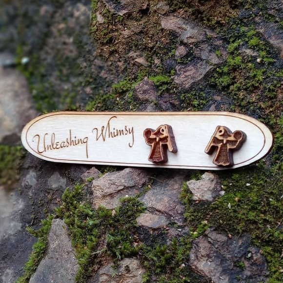 Pass You Shall Not Earrings ~ Wizard Earrings - Picture 2 of 2